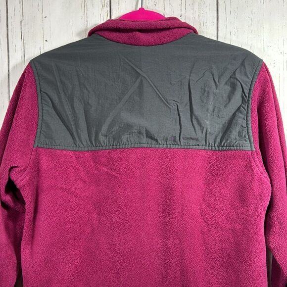 Columbia Pink Gray Fleece Full Zip Outdoor Trail Jacket Womens M Gorpcore Hiking - Picture 14 of 15